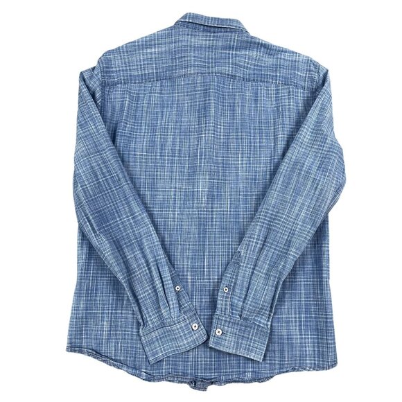 Armani Exchange Button Down Shirt Mens Medium 100% Cotton Luxury - Picture 2 of 6